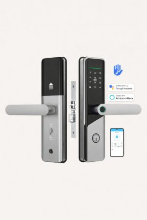 CONSURT A1 - Smart Lock for Wooden Doors - App, Fingerprint, Code, Card, and Mechanical Key