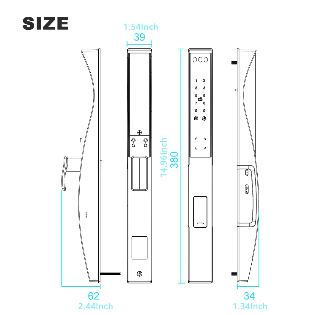 X06 3D Facial Recognition Smart Lock - Image 3